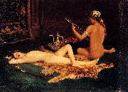 unknow artist Reclining Odalisque Sweden oil painting artist